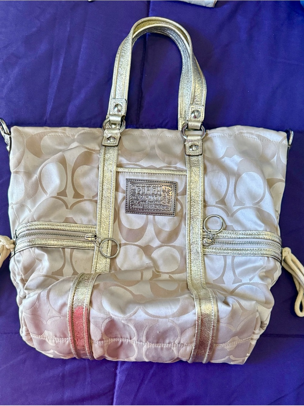 Vintage Coach Tote Bag